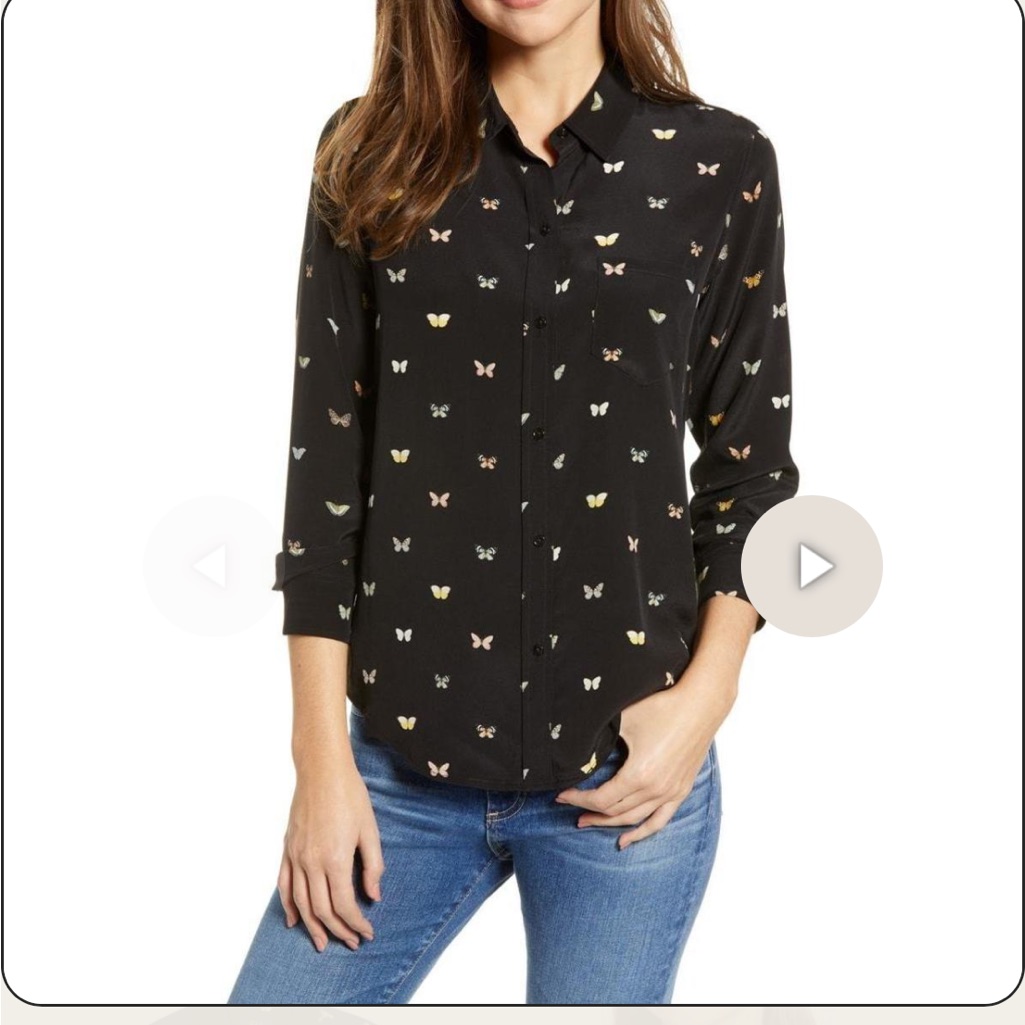 Rails Silk Butterfly Blouse